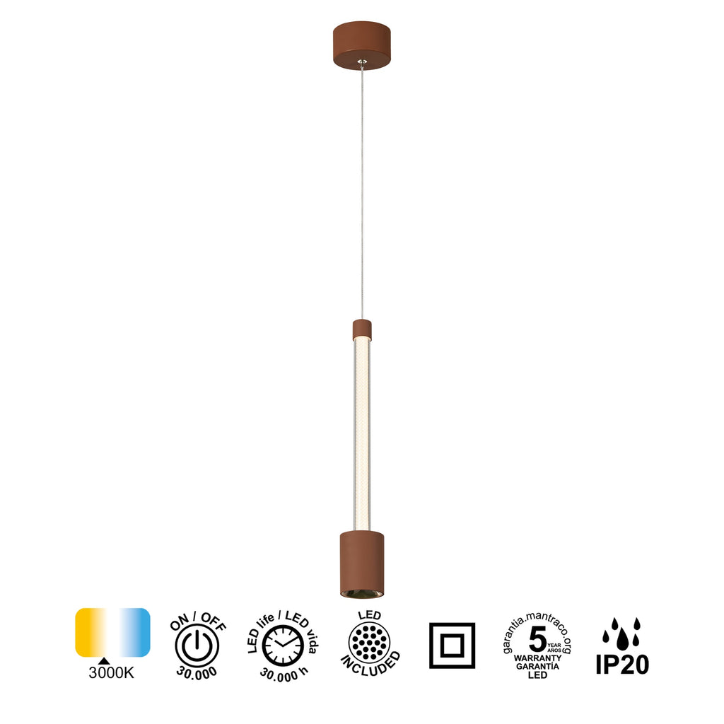 Mantra FUGAZ viseća svjetiljka LED 7W 3000K 36CM SMEĐA