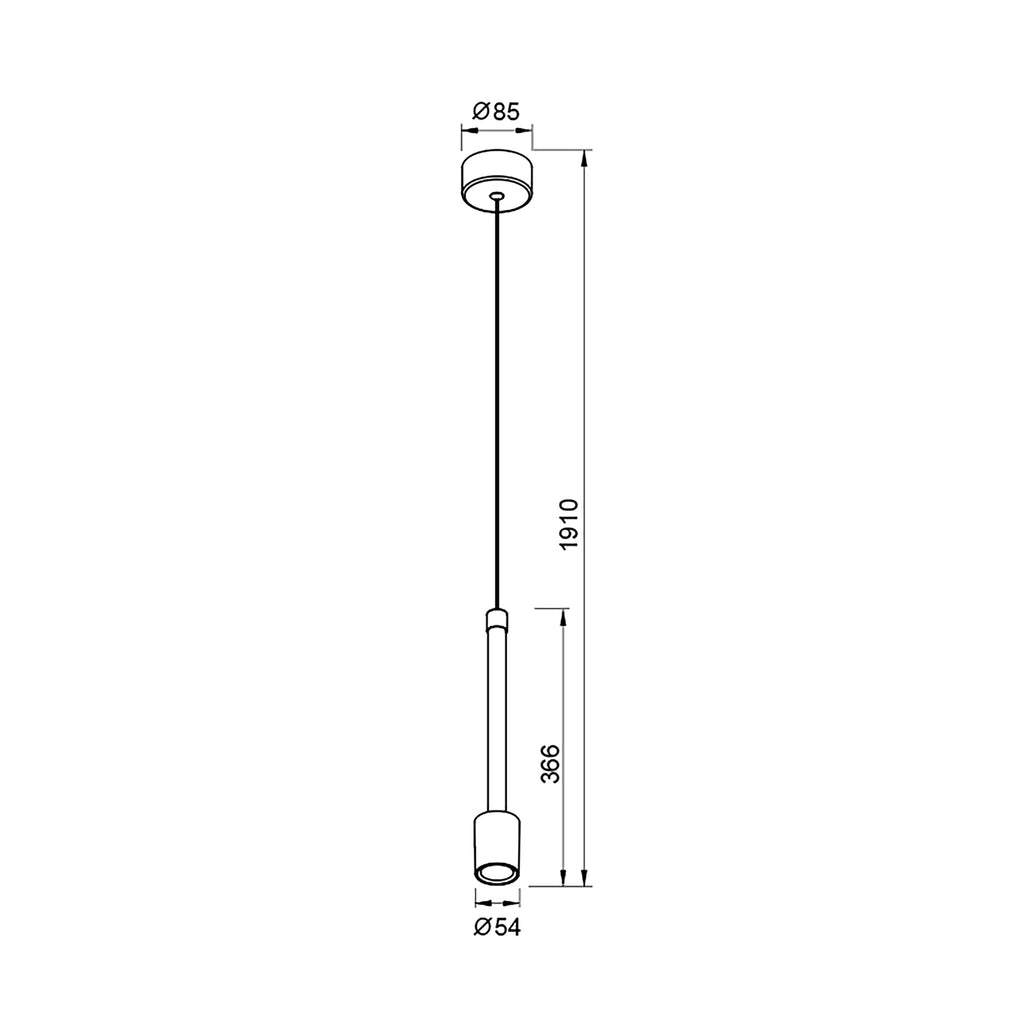 Mantra FUGAZ viseća svjetiljka LED 7W 3000K 36CM SMEĐA