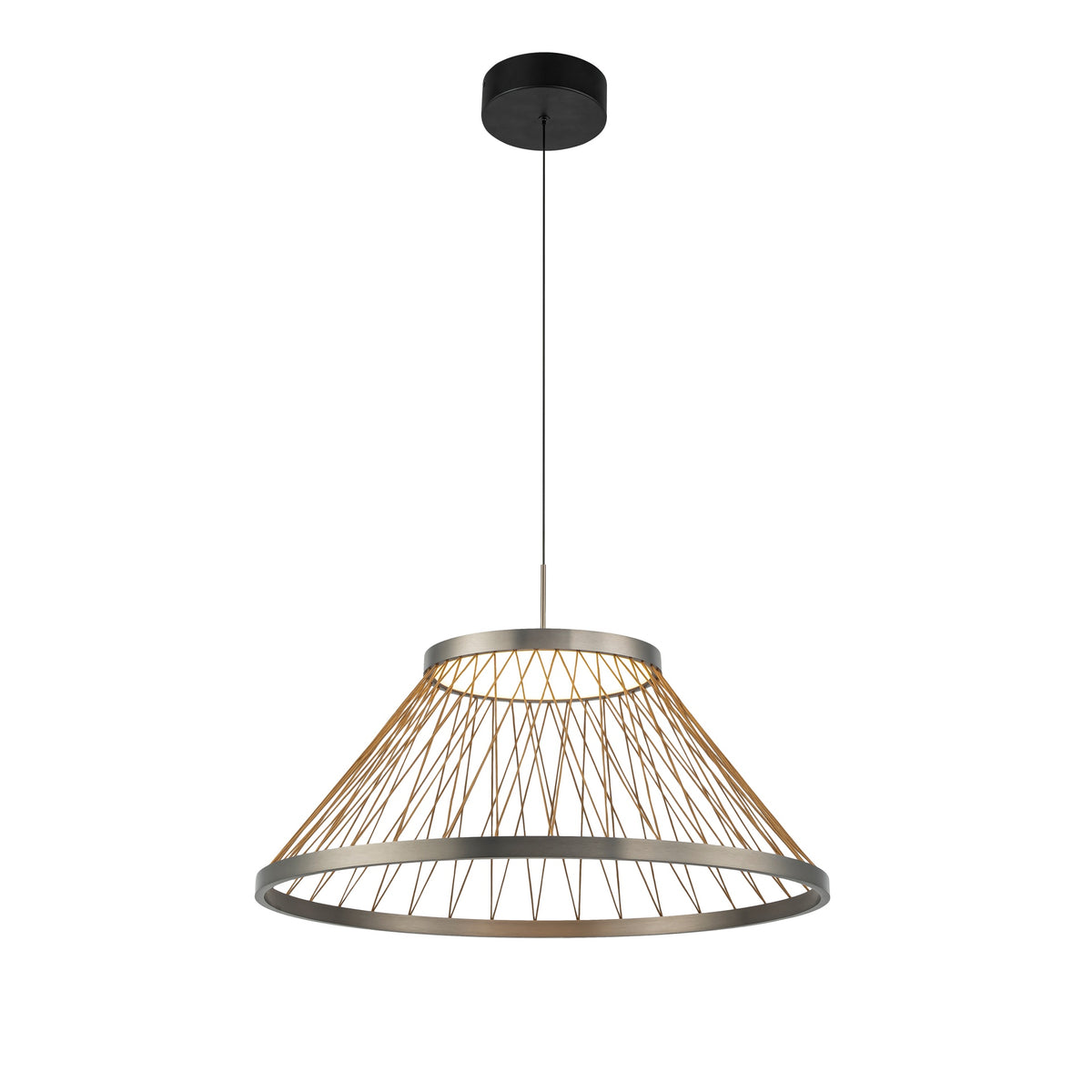 Mantra SPIDER viseća svjetiljka LED 43W 3000K 60CM SIVA/ZLATNA