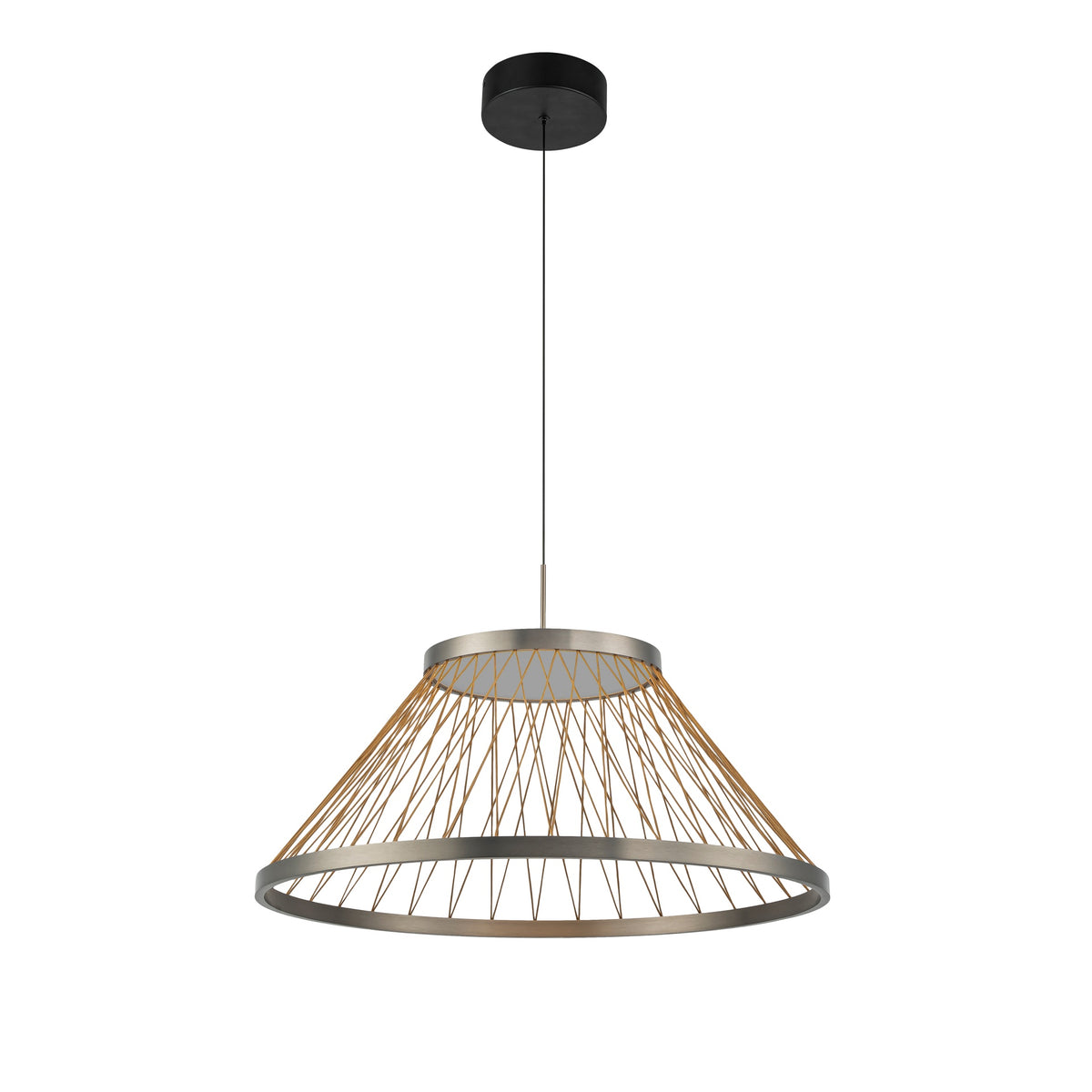 Mantra SPIDER viseća svjetiljka LED 43W 3000K 60CM SIVA/ZLATNA