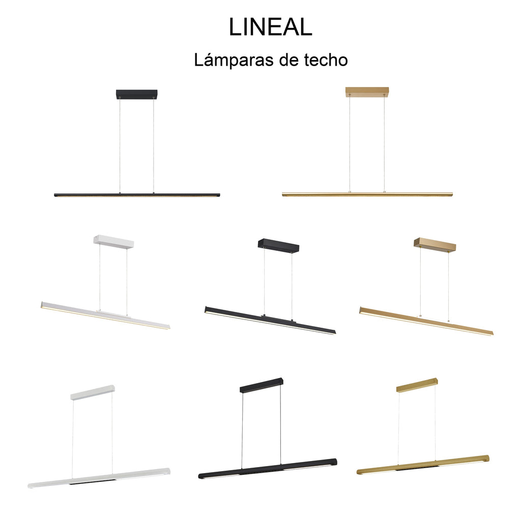 Mantra LINEAL viseća svjetiljka LED 54W 3000K 151CM CRNA