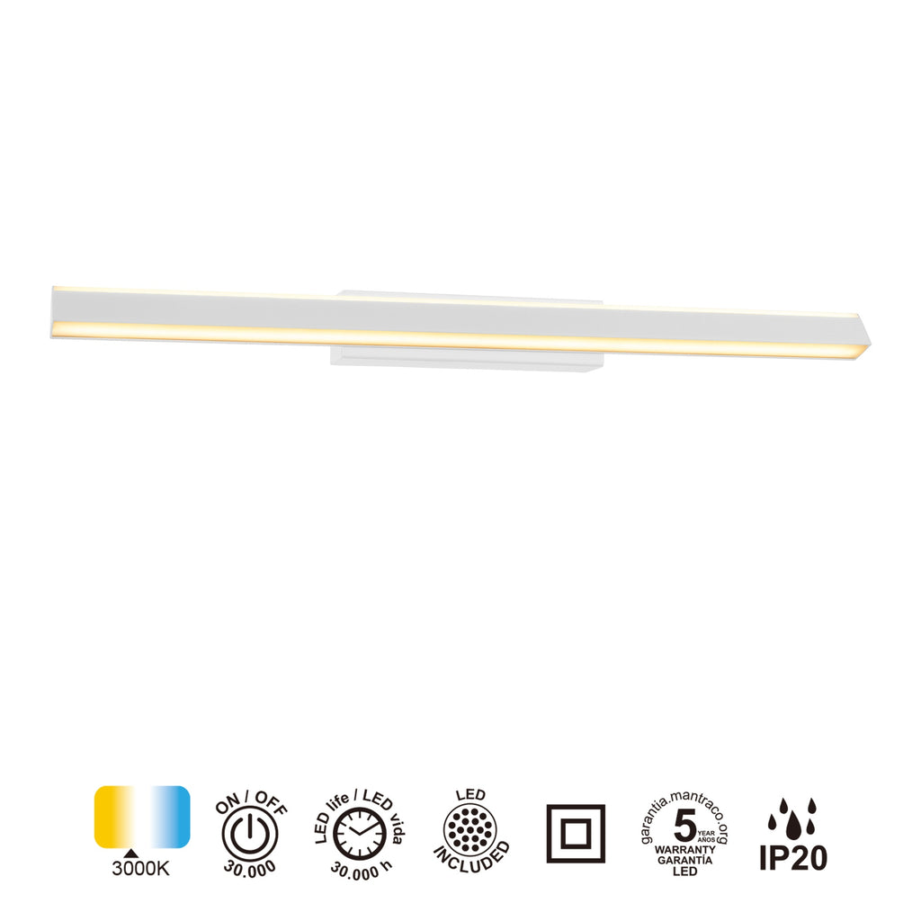 Mantra LINEAL zidna svjetiljka LED 22W 3000K 61CM BIJELA