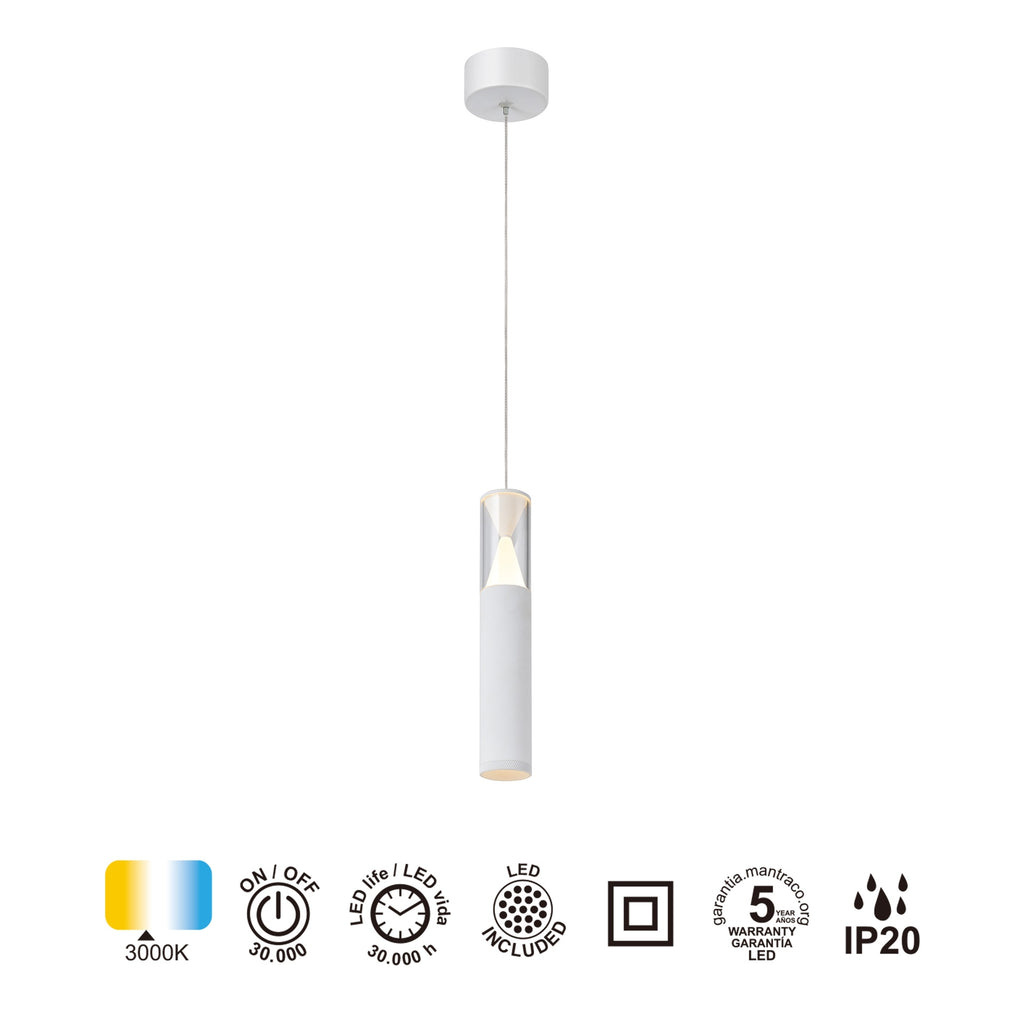 Mantra SPARK viseća svjetiljka LED 7W 3000K 24CM BIJELA