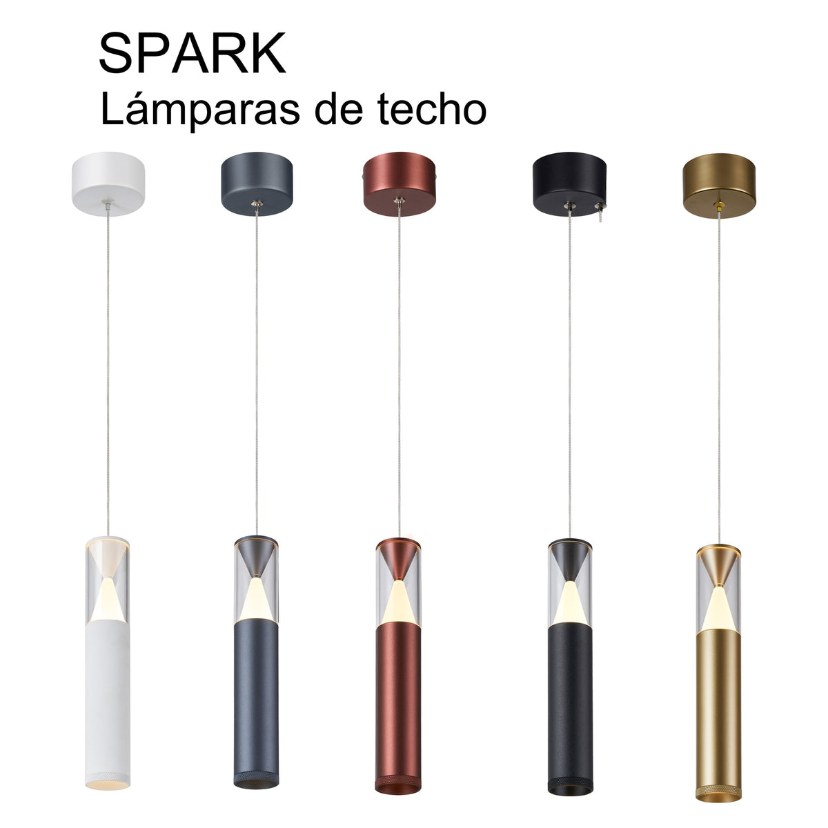Mantra SPARK viseća svjetiljka LED 7W 3000K 24CM CRNA