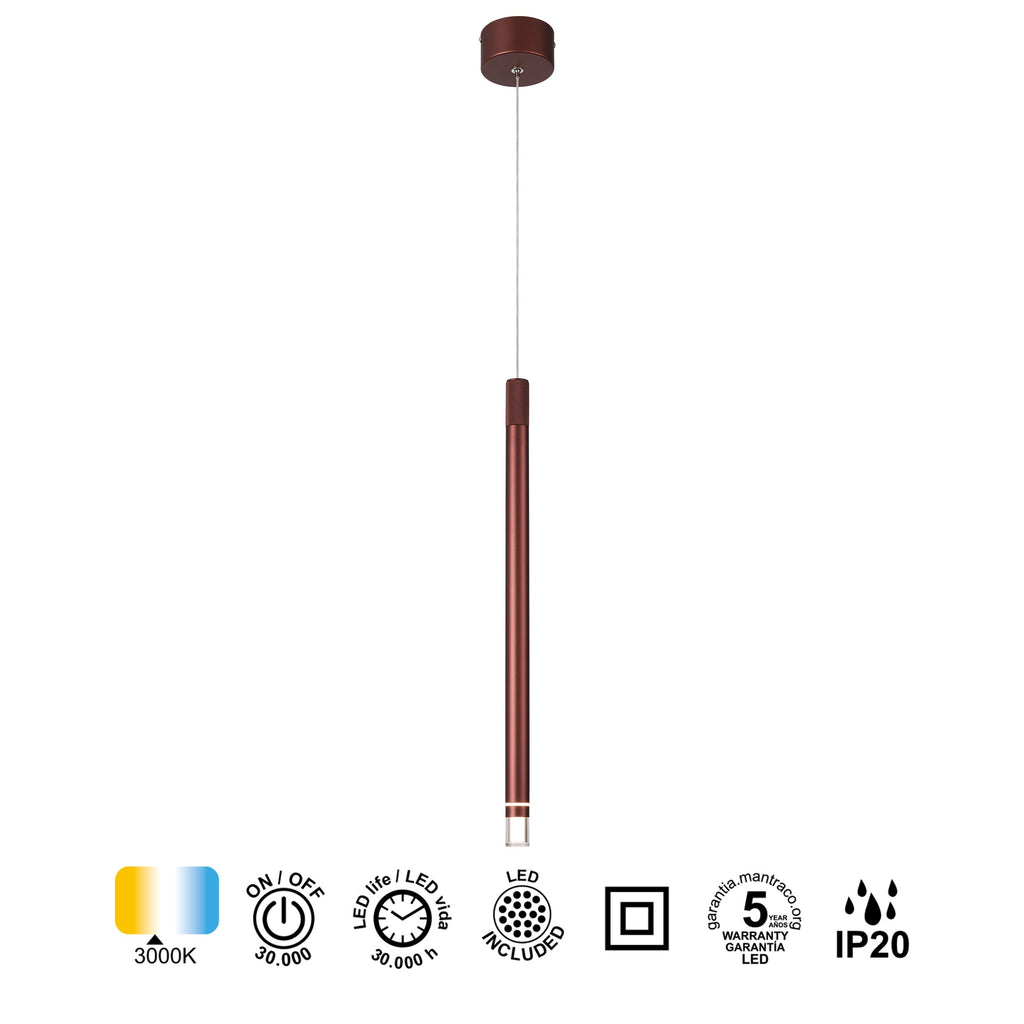 Mantra MOANA viseća svjetiljka LED 7W 3000K 50CM BAKAR