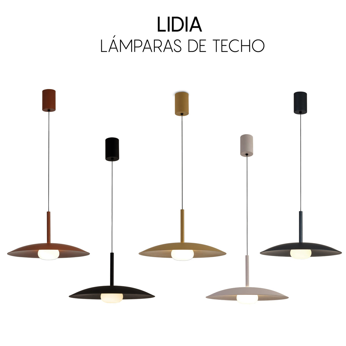 Mantra LIDIA viseća svjetiljka LED 12W 3000K 46CM CRNA