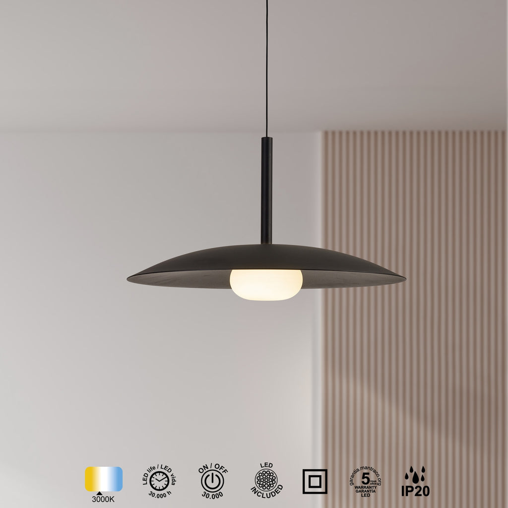 Mantra LIDIA viseća svjetiljka LED 12W 3000K 46CM CRNA