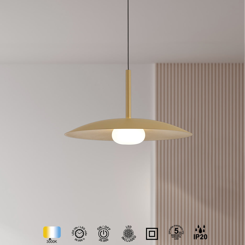 Mantra LIDIA viseća svjetiljka LED 12W 3000K 46CM ZLATNA