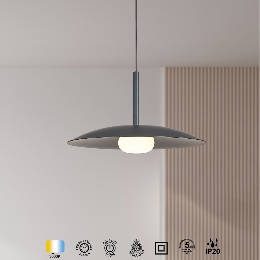 Mantra LIDIA viseća svjetiljka LED 12W 3000K 46CM ANTRACIT