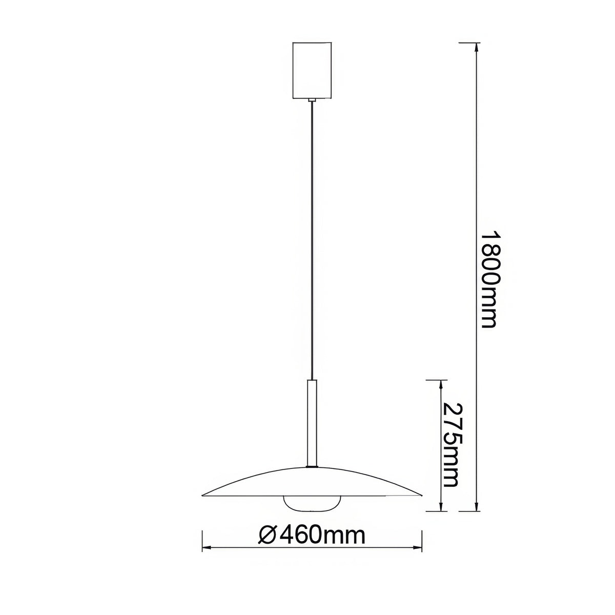 Mantra LIDIA viseća svjetiljka LED 12W 3000K 46CM SMEĐA