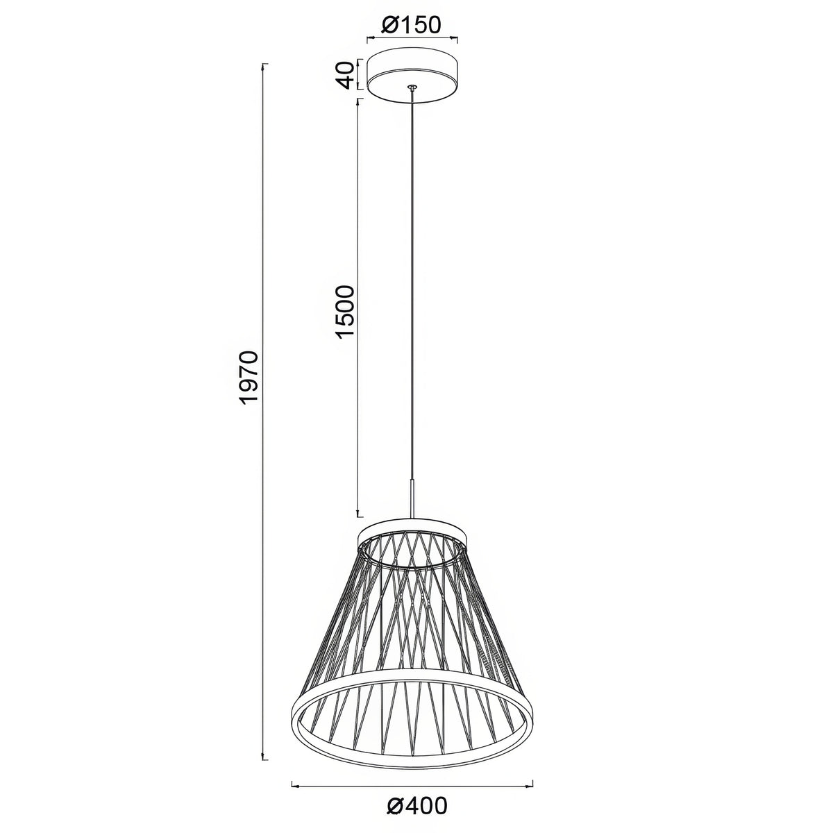 Mantra SPIDER viseća svjetiljka LED 20W 3000K 40CM SIVA/ZLATNA