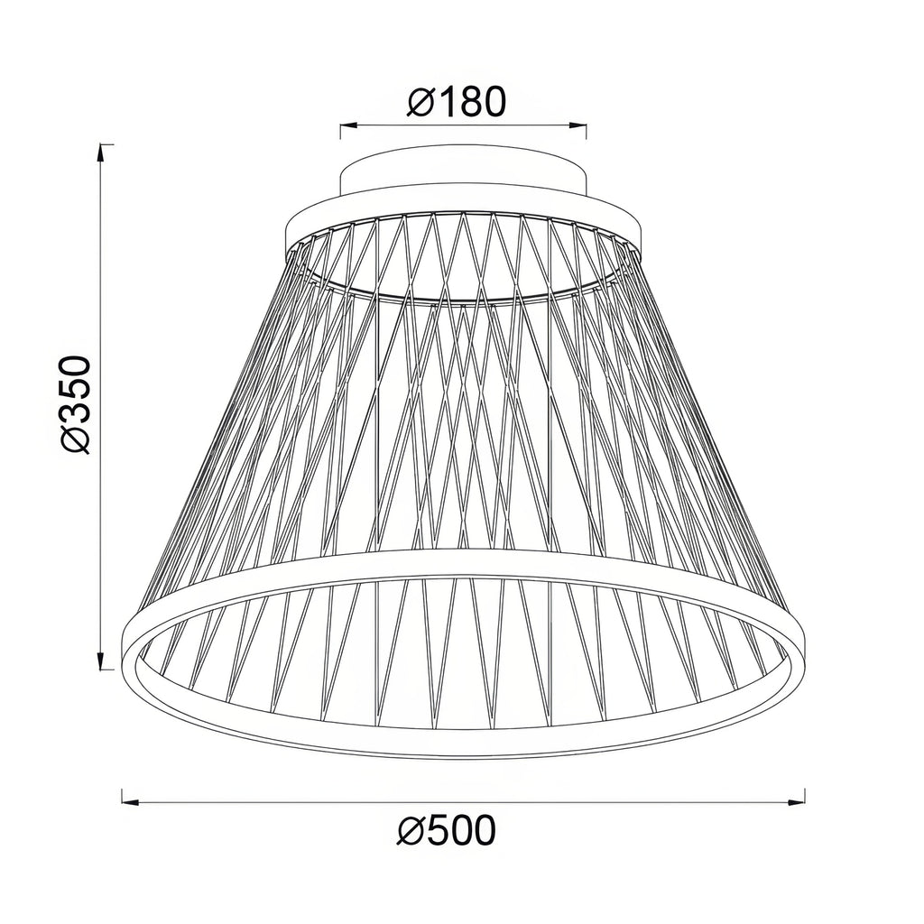 Mantra SPIDER stropna svjetiljka LED 43W 3000K 50CM SIVA/ZLATNA