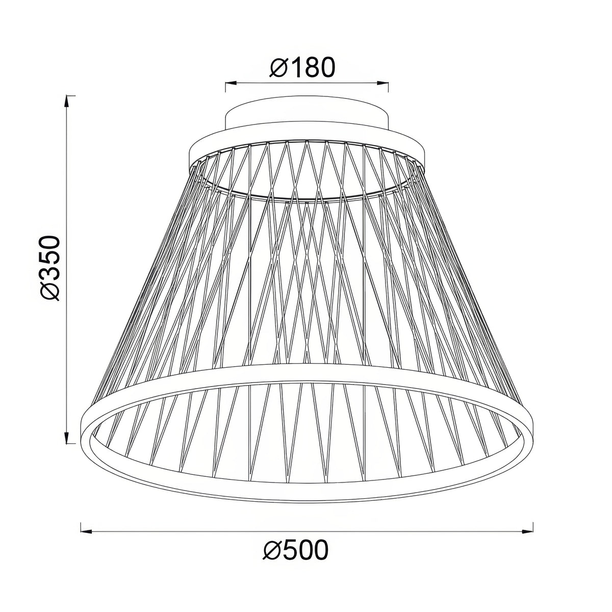 Mantra SPIDER stropna svjetiljka LED 43W 3000K 50CM SIVA/ZLATNA