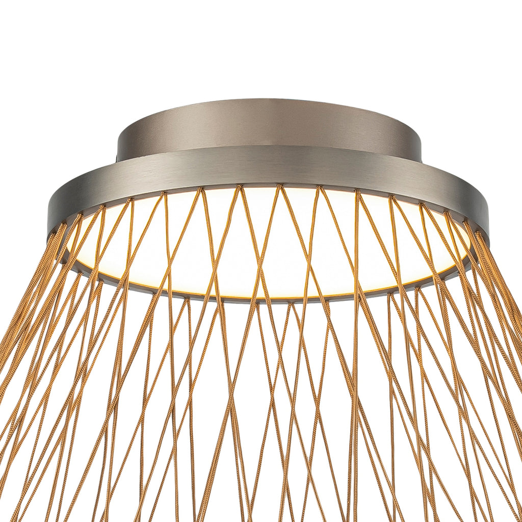 Mantra SPIDER stropna svjetiljka LED 43W 3000K 50CM SIVA/ZLATNA