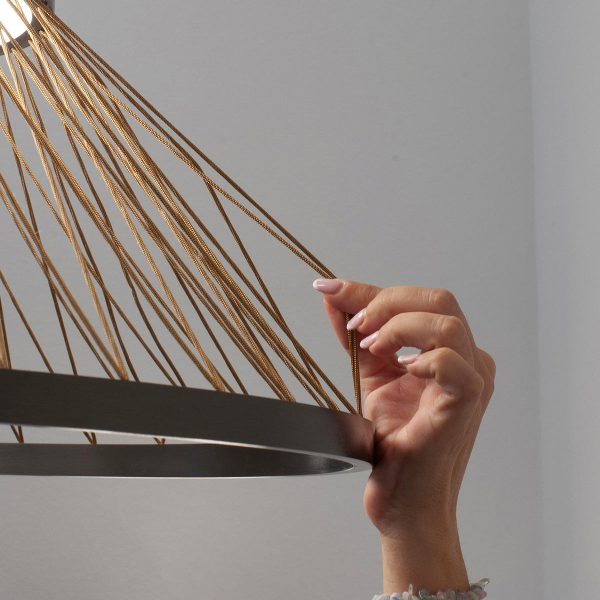 Mantra SPIDER stropna svjetiljka LED 43W 3000K 50CM SIVA/ZLATNA