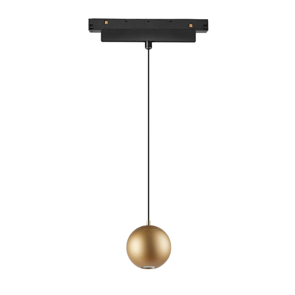 LED viseća svjetiljka 7W 3000K 48V Ø5CM za Magnetni sustav Mantra MAGNETO, CRNA/ZLATNA