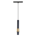 LED dimabilna viseća svjetiljka 7W 2700K 48V 30CM za Magnetni sustav Mantra MAGNETO, CRNA/ZLATNA