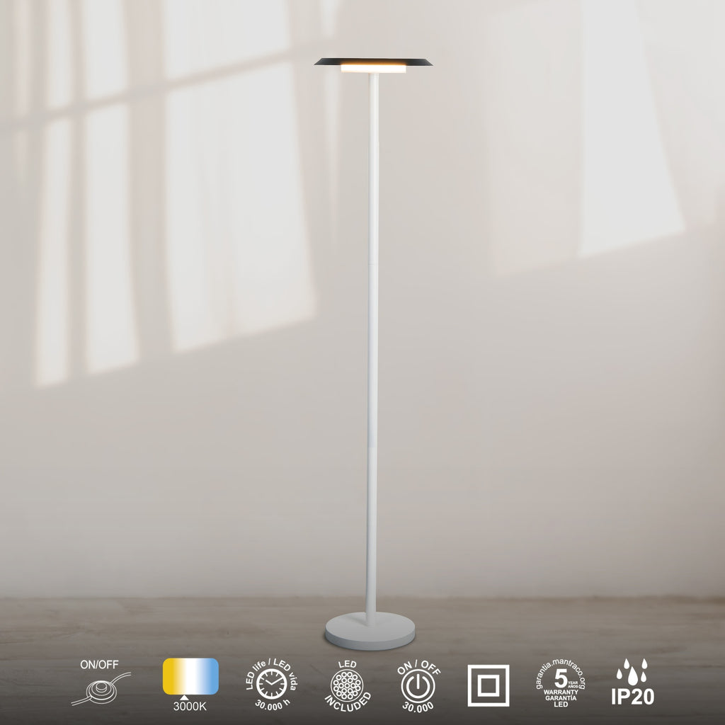 Mantra TINA podna svjetiljka LED 12W 3000K 28CM BIJELA/CRNA