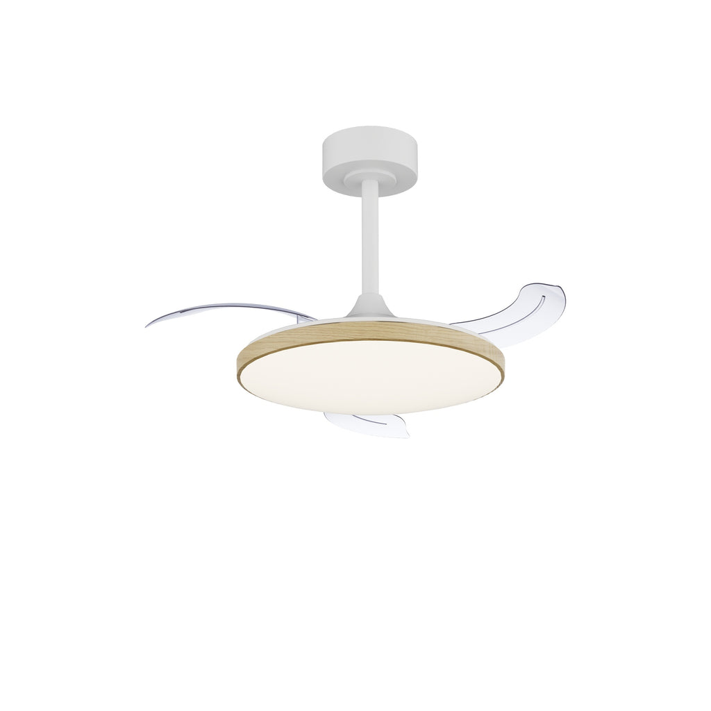 Mantra SLIM FAN MINI LED stropni ventilator 90cm DRVO/BIJELA