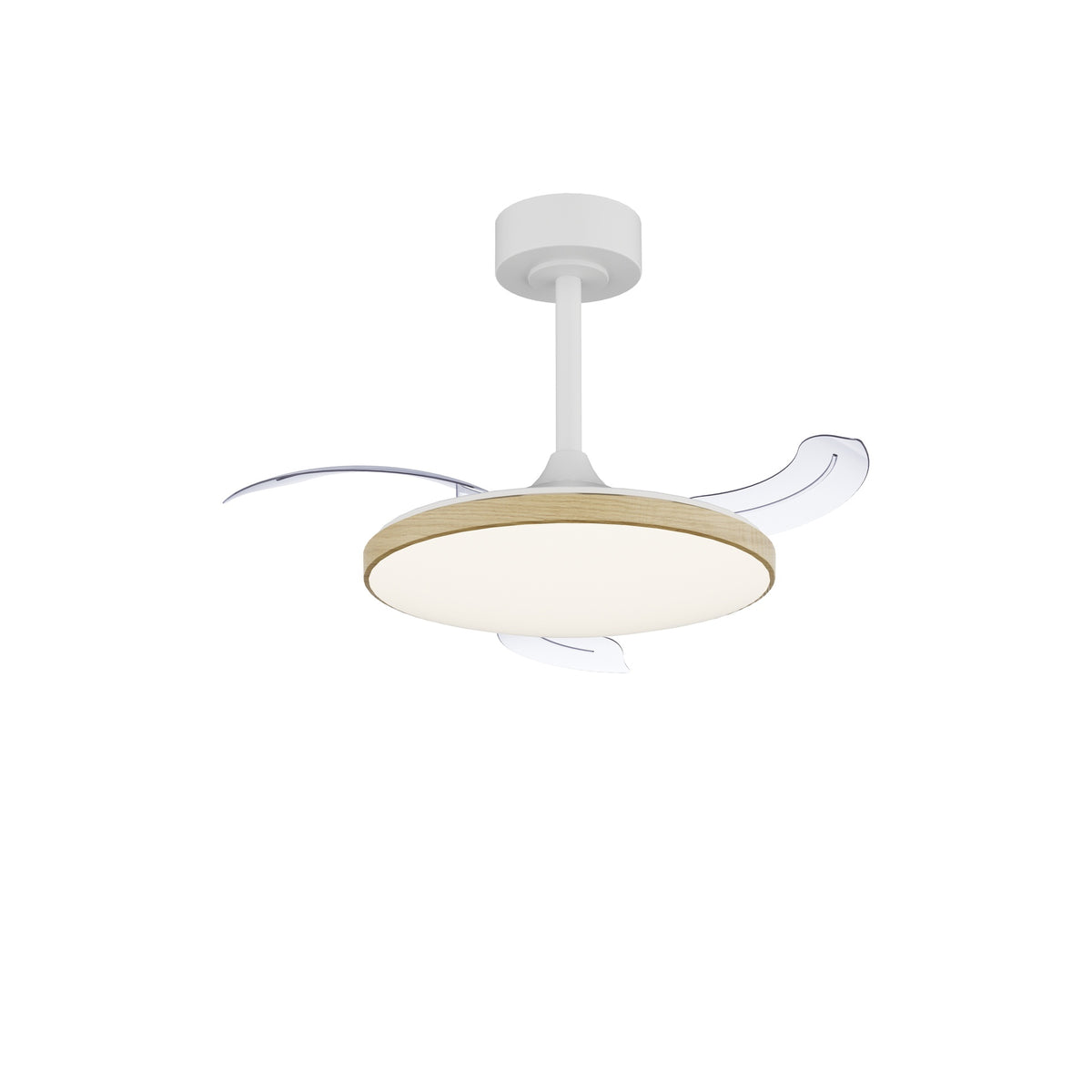 Mantra SLIM FAN MINI LED stropni ventilator 90cm DRVO/BIJELA