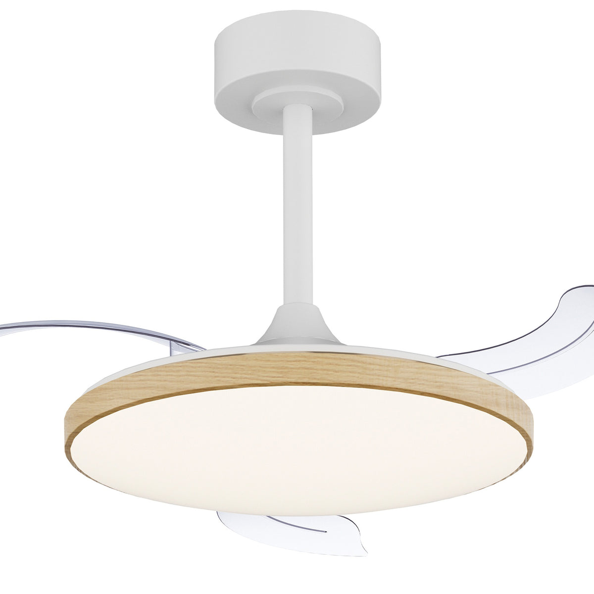 Mantra SLIM FAN MINI LED stropni ventilator 90cm DRVO/BIJELA