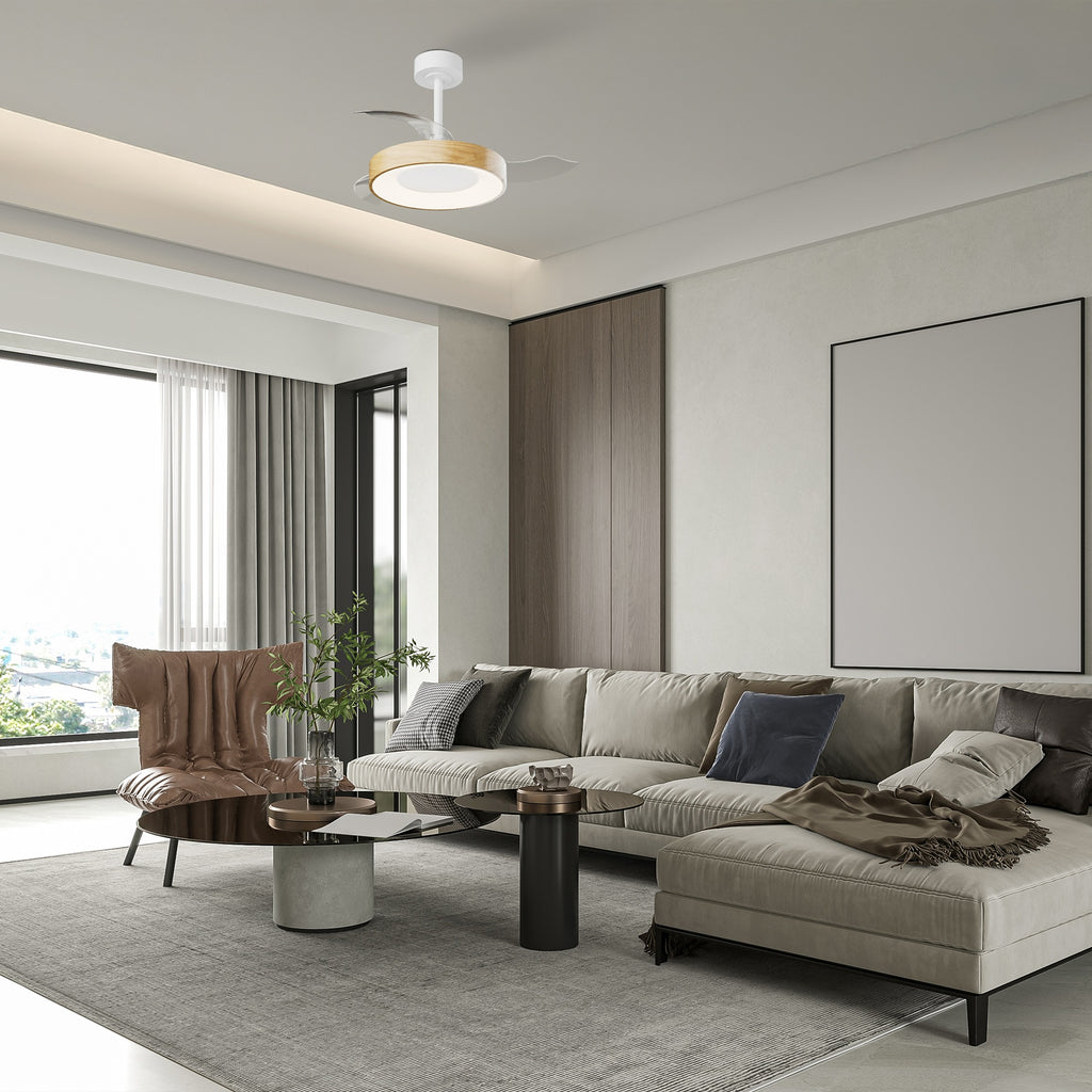 Mantra NISEKO FAN S stropni LED ventilator 91cm DRVO/BIJELA