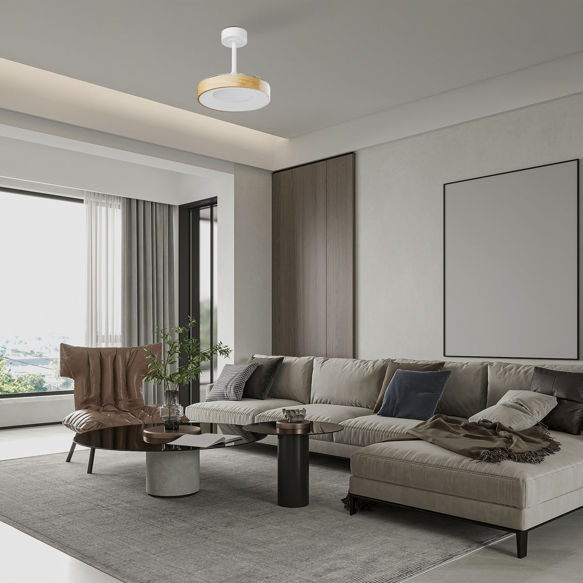 Mantra NISEKO FAN S stropni LED ventilator 91cm DRVO/BIJELA