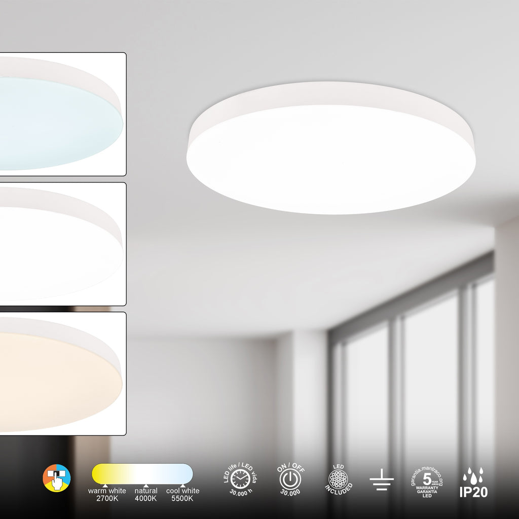Mantra TURIN stropna svjetiljka LED 50W 60CM CCT BIJELA