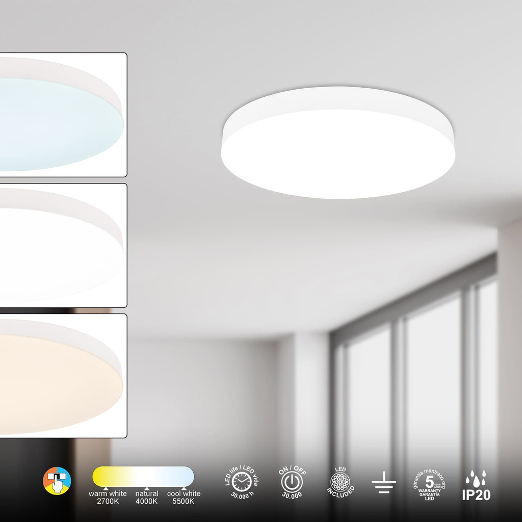Mantra TURIN stropna svjetiljka LED 30W 40CM CCT BIJELA
