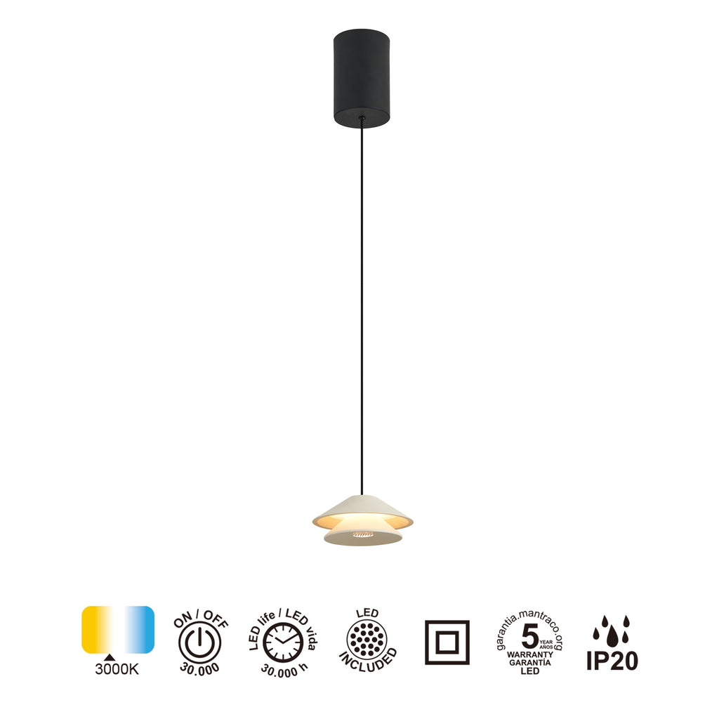 Mantra PICCOLA viseća svjetiljka LED 5W 3000K 130MM BIJELA