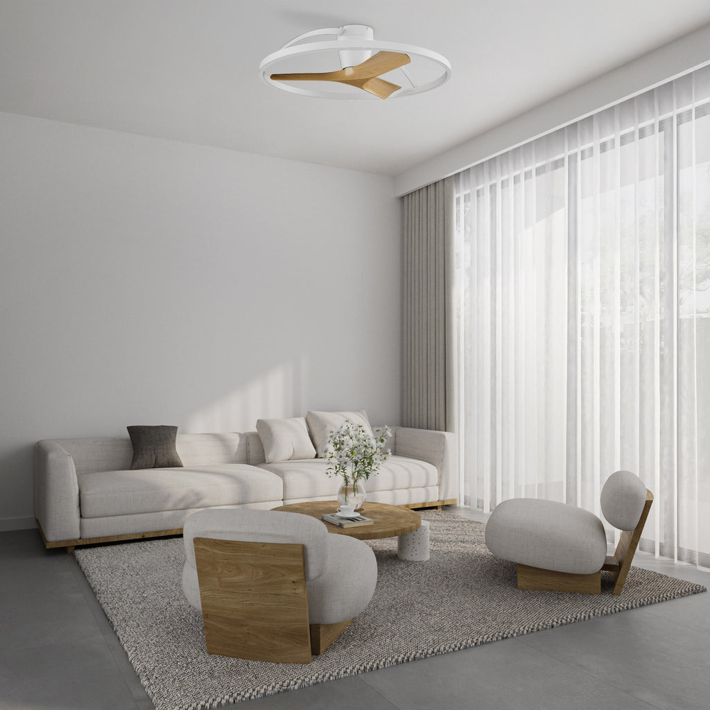 Mantra NEPAL II M LED stropni ventilator 75cm DRVO/BIJELA