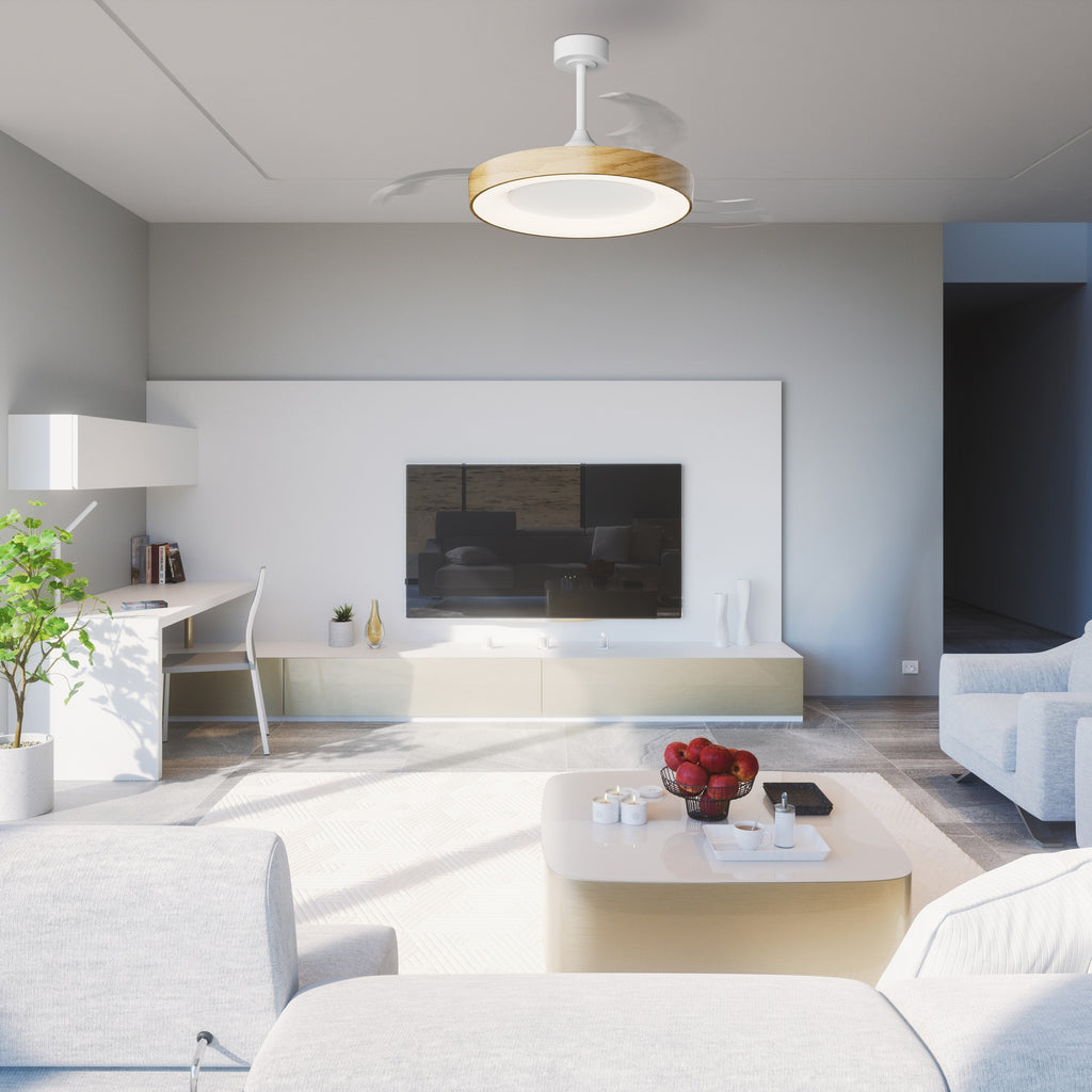 Mantra NISEKO FAN L stropni LED ventilator 132cm DRVO/BIJELA
