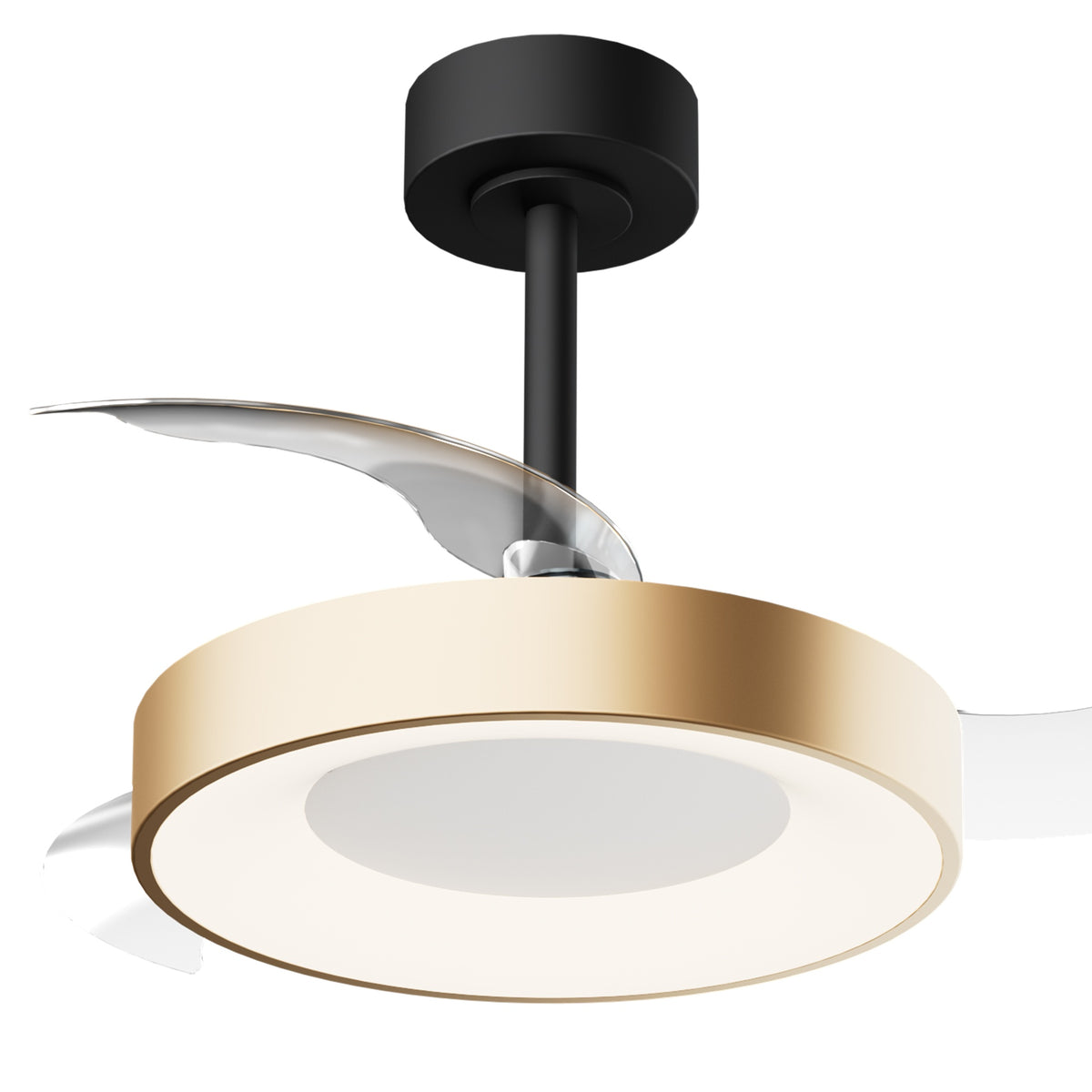 Mantra NISEKO FAN S stropni LED ventilator 91cm ZLATO/CRNA