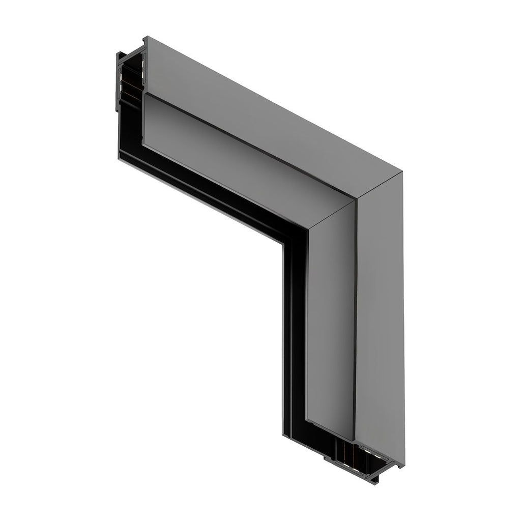Kut L za Magnetni sustav MEDIUM 10 mm širine, CRNI