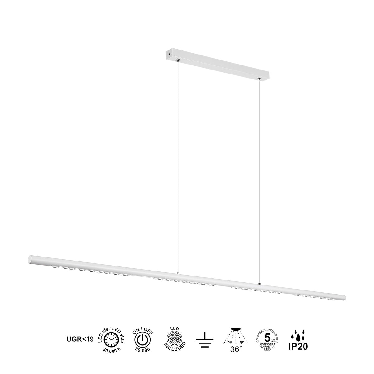 Mantra MECA LINEARNA SVJETILJKA 35W 3000K 1600mm BIJELA