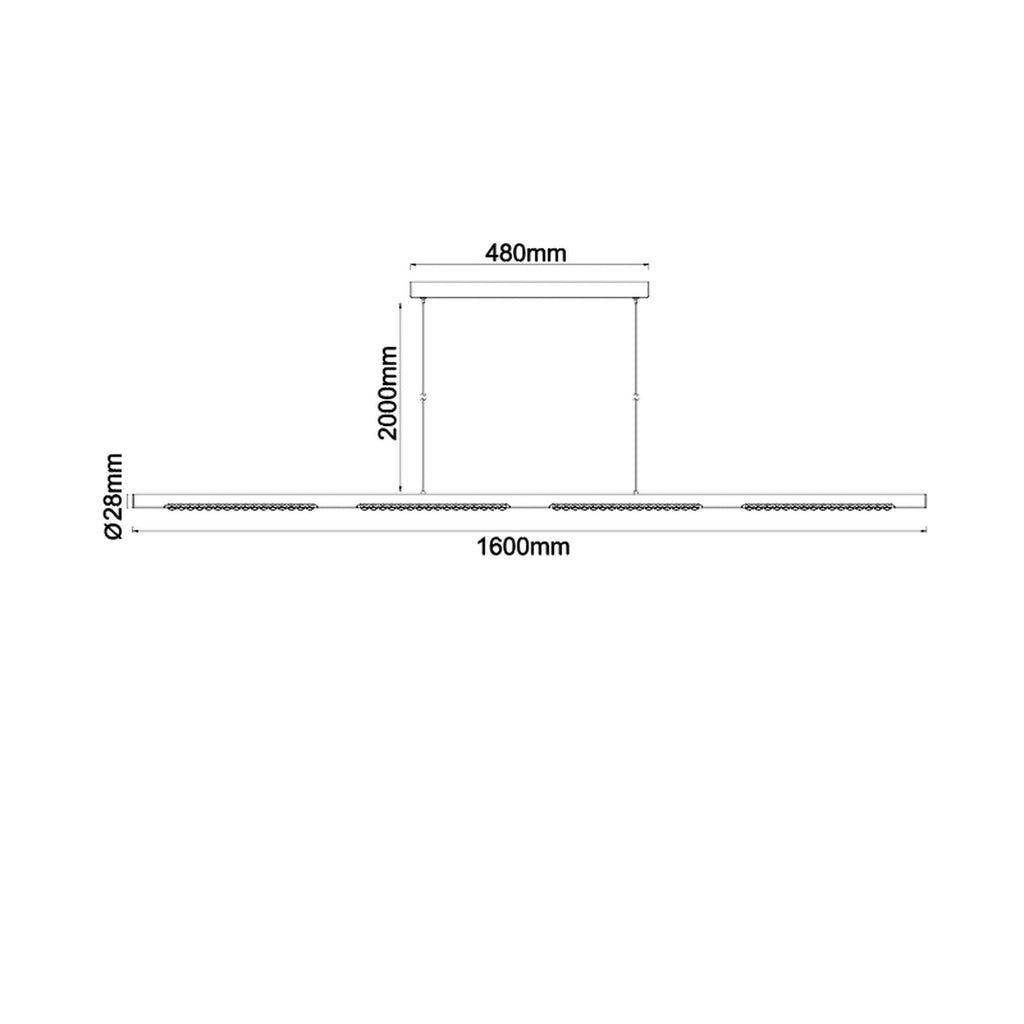 Mantra MECA LINEARNA SVJETILJKA 35W 3000K 1600mm BIJELA