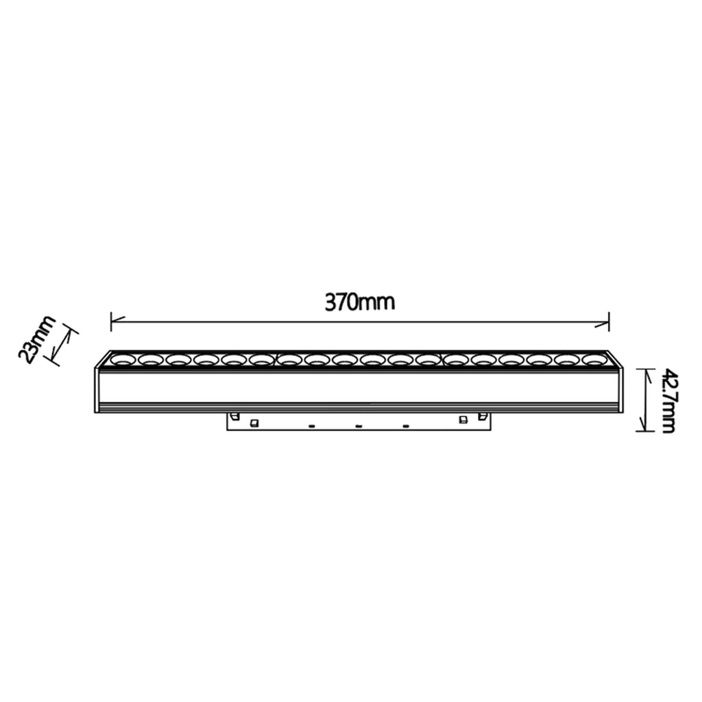 LED spot svjetiljka 18W 3000K 48V 37CM za Magnetni sustav Mantra MAGNETO, BIJELA