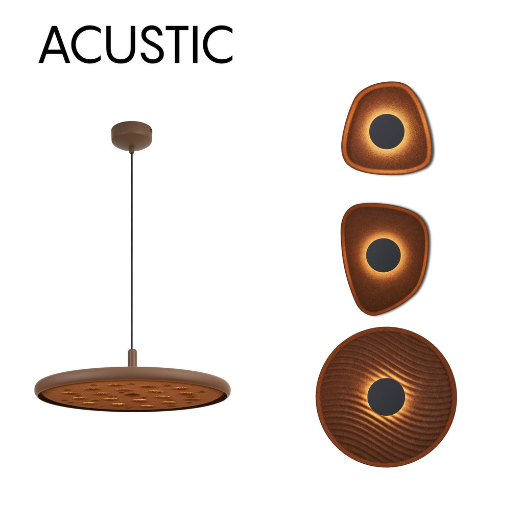 Mantra ACUSTIC DIMABILNA viseća svjetiljka LED 20W 3000K 52CM SMEĐA