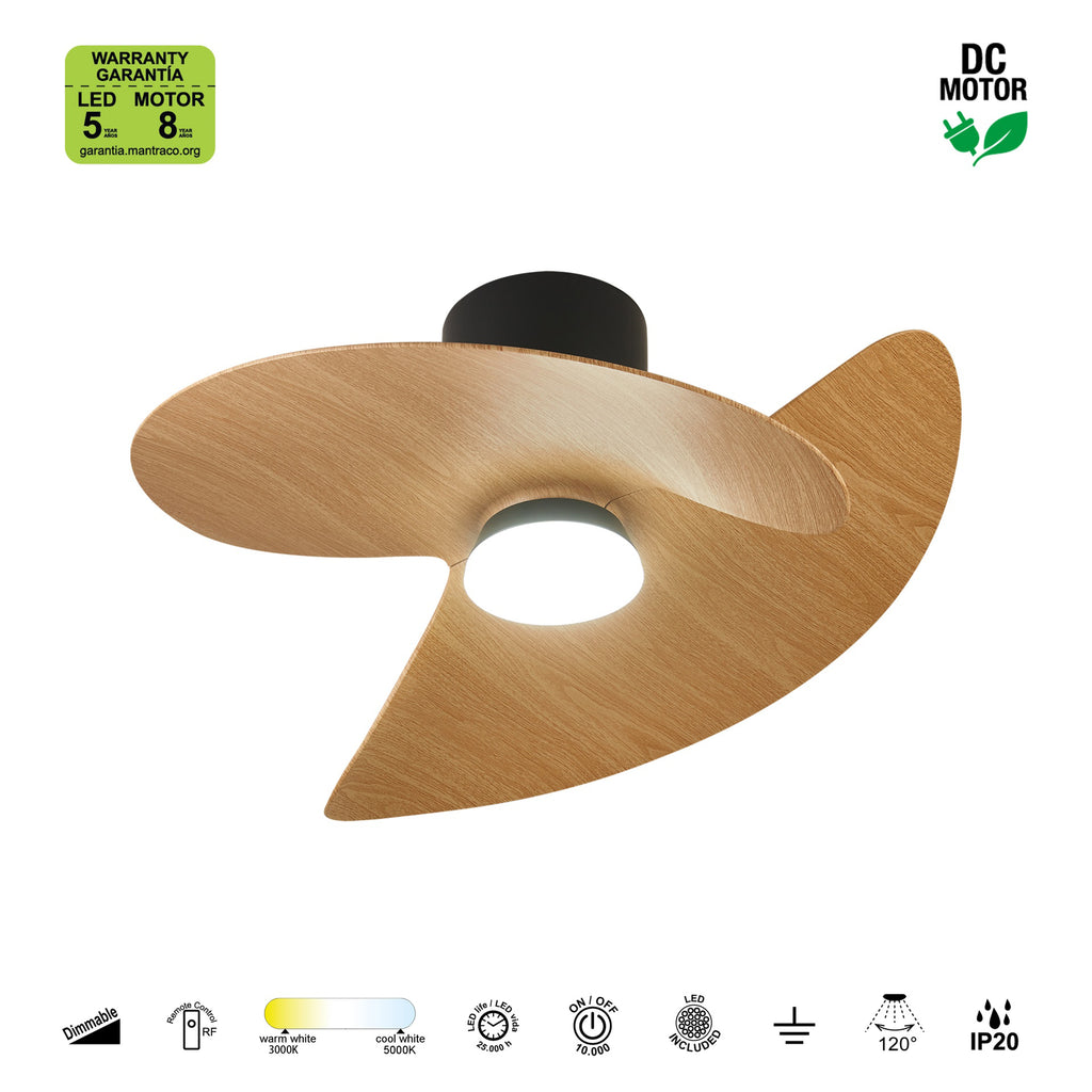 Mantra ONA stropni LED ventilator 70cm DRVO/CRNA