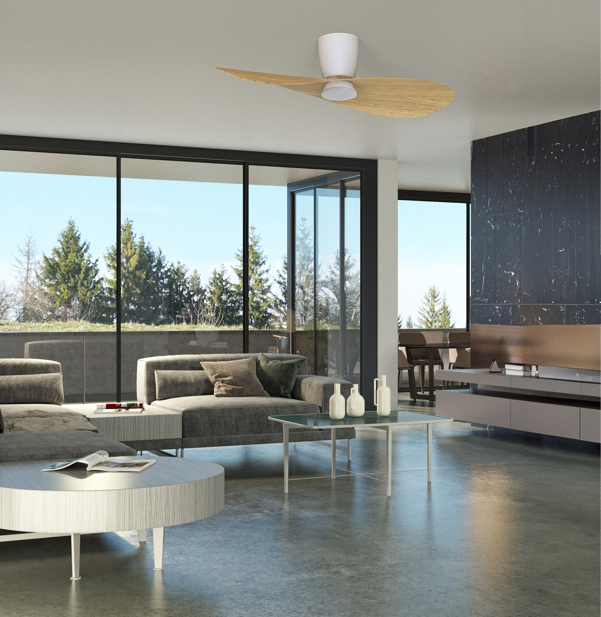Mantra SURFER stropni LED ventilator 112cm DRVO/BIJELA