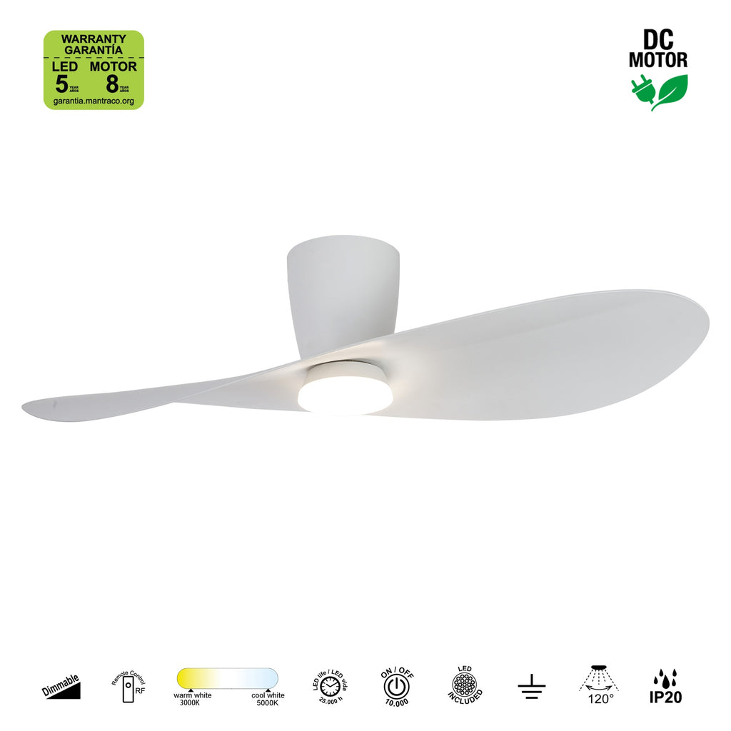 Mantra SURFER stropni LED ventilator 112cm BIJELA