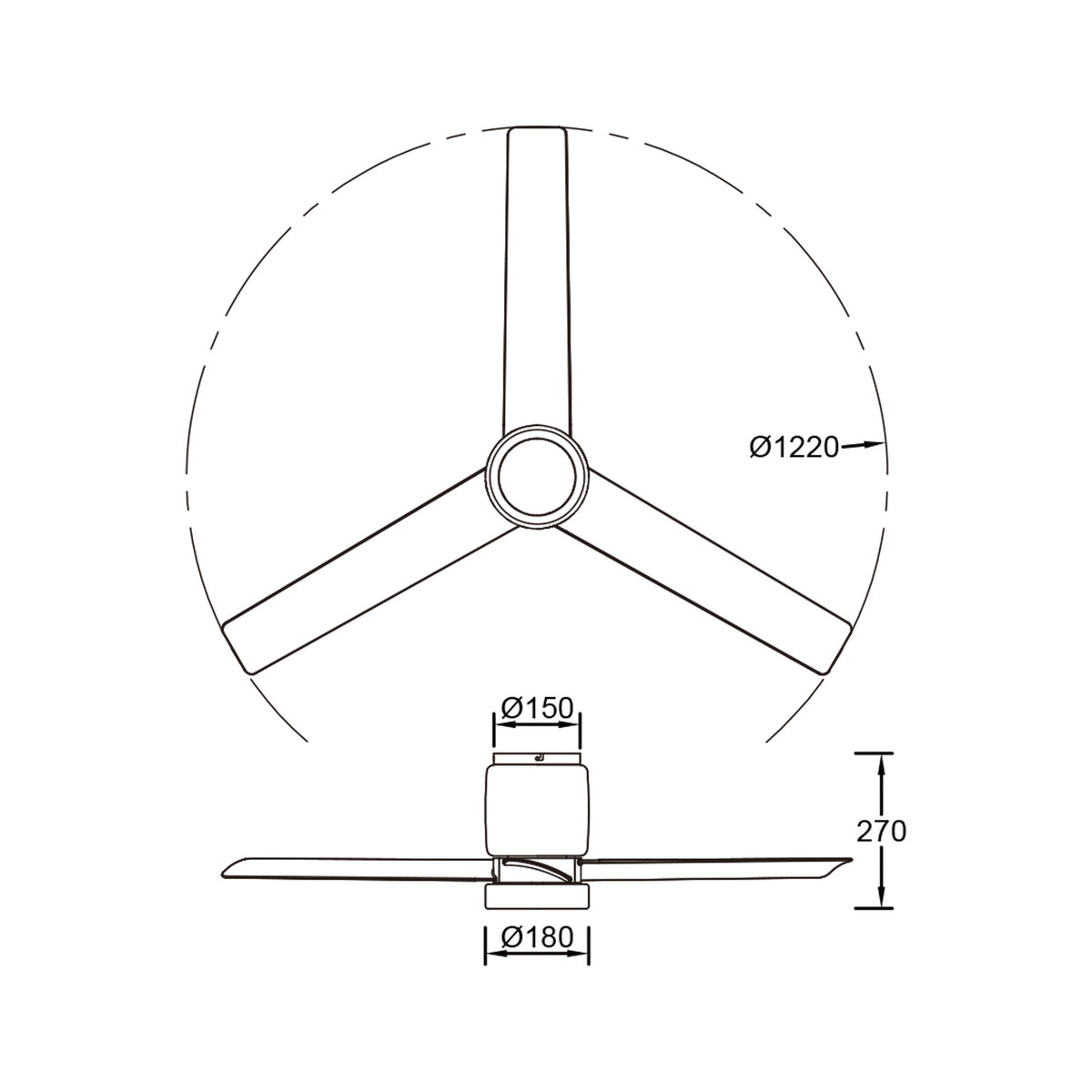 Mantra CERAMICA L PAMETNI LED stropni ventilator 122cm BEŽ KERAMIKA/DRVO