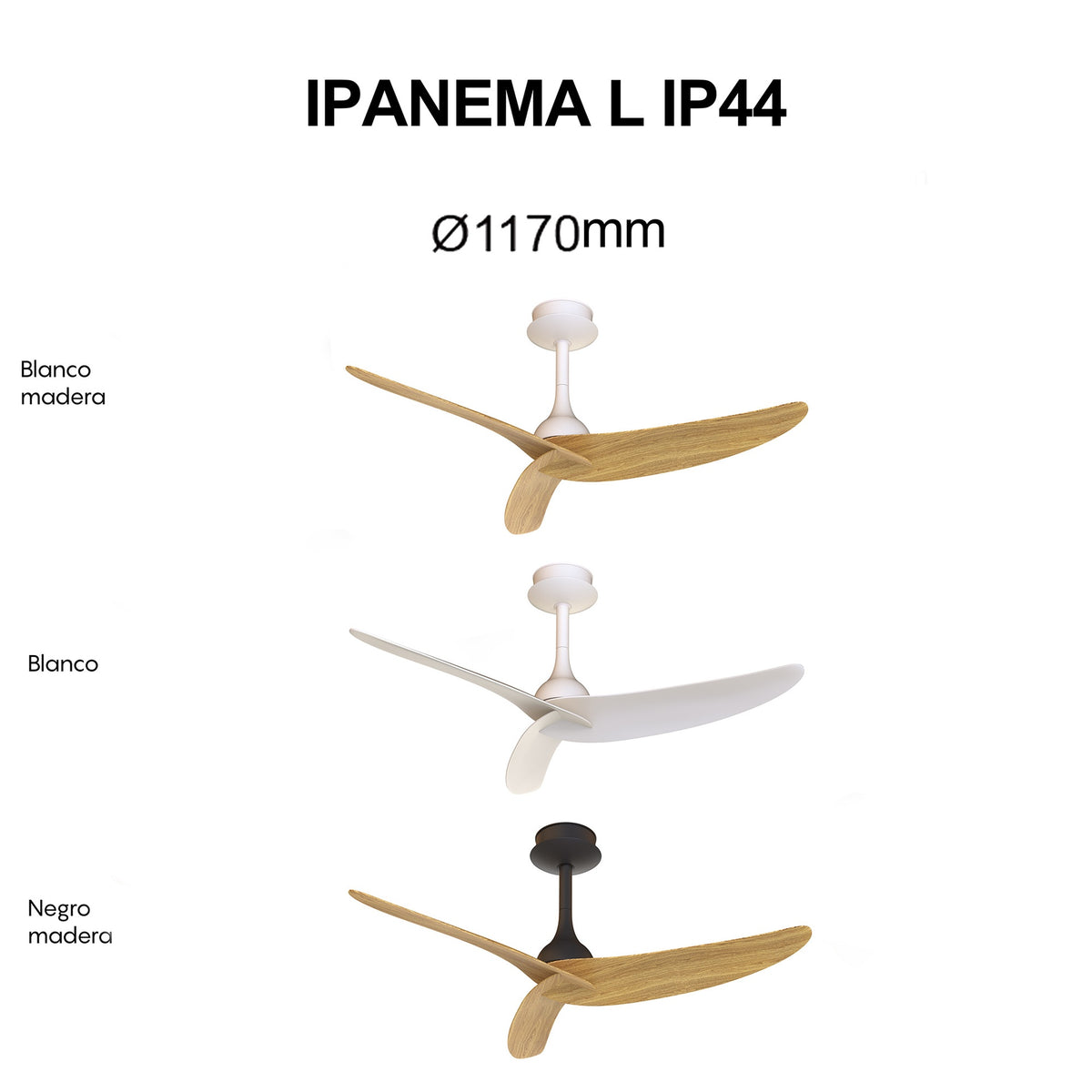 Mantra IPANEMA L stropni ventilator 117cm IP44 BIJELI