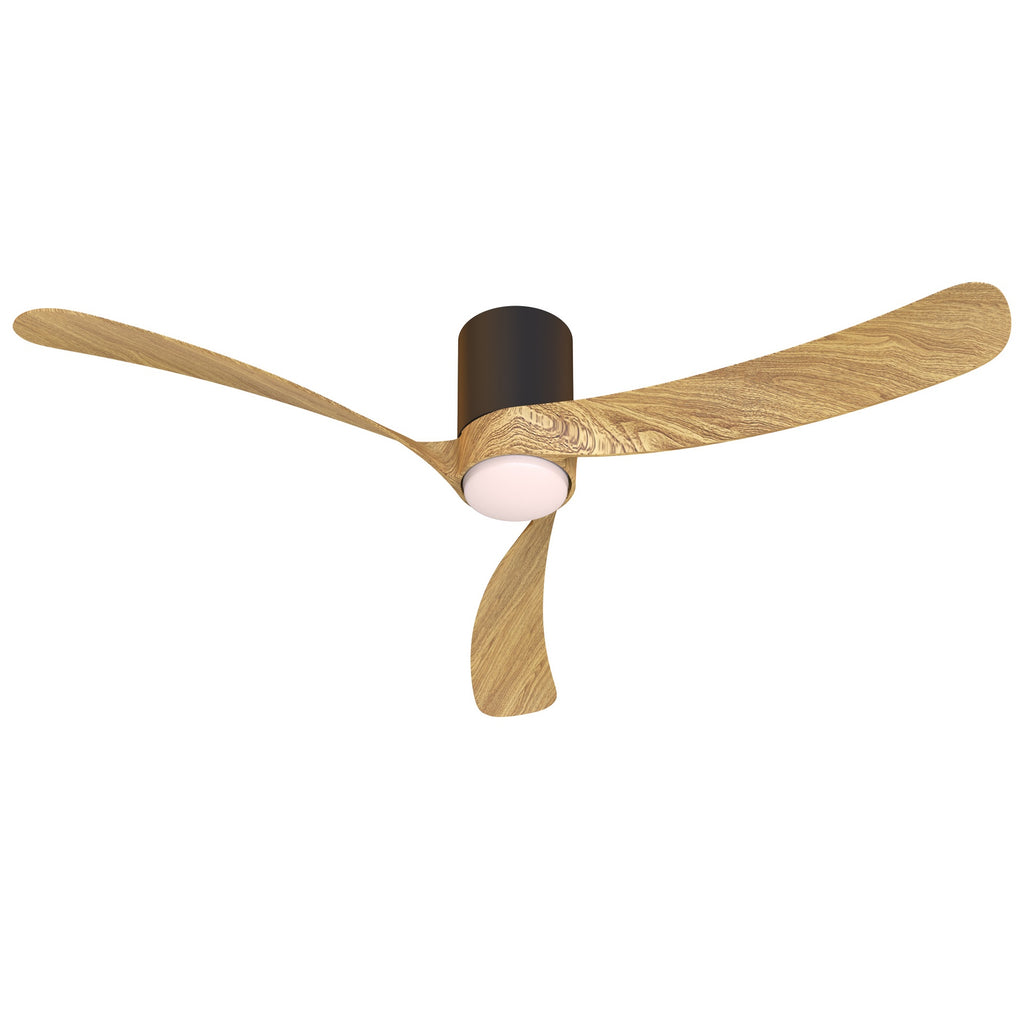 Mantra NEMO II L stropni LED ventilator 132cm DRVO/CRNA