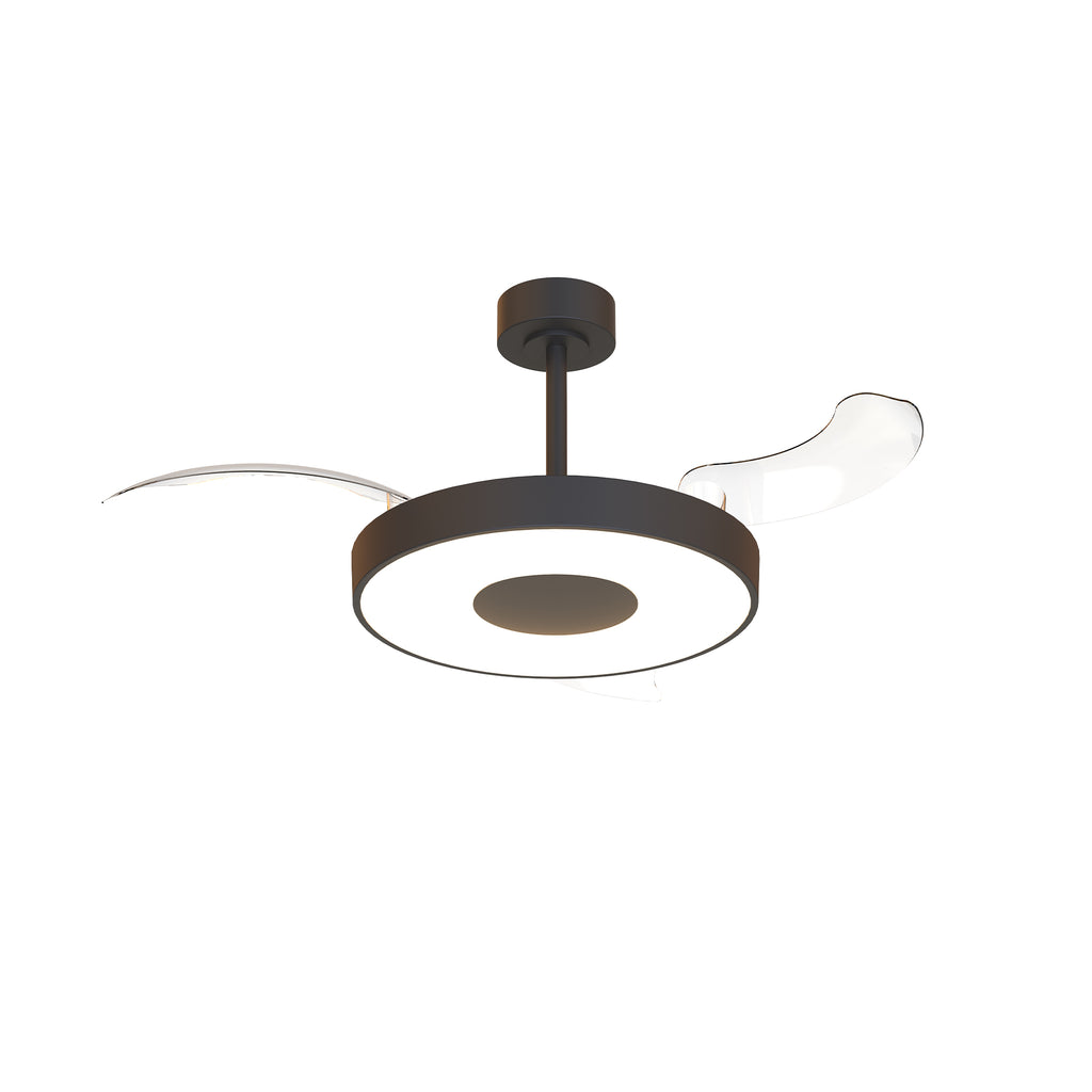 Mantra COIN FAN M PAMETNI LED stropni ventilator 106cm CRNI