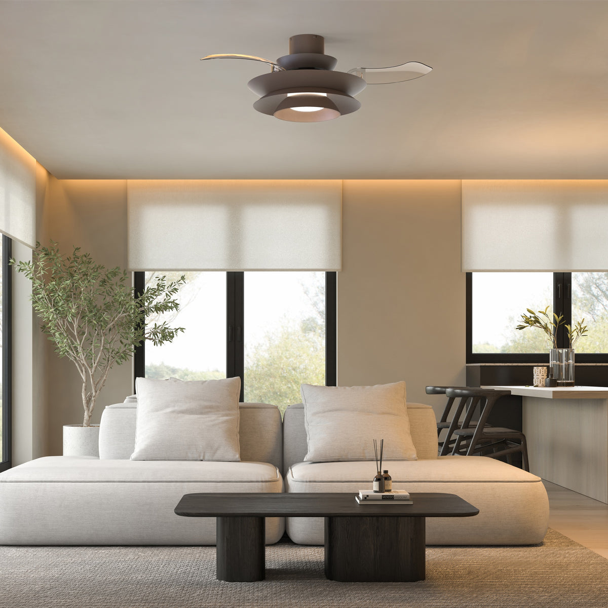 Mantra ACONCAGUA stropni LED ventilator 106cm KAVA SMEĐA