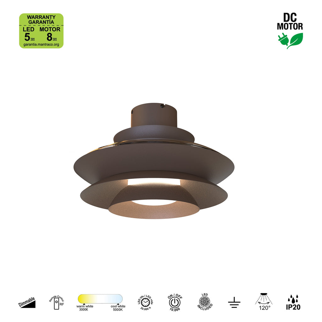 Mantra ACONCAGUA stropni LED ventilator 106cm KAVA SMEĐA