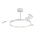 Mantra GLASS FAN M stropni LED ventilator 106cm PROZIRNA/BIJELA
