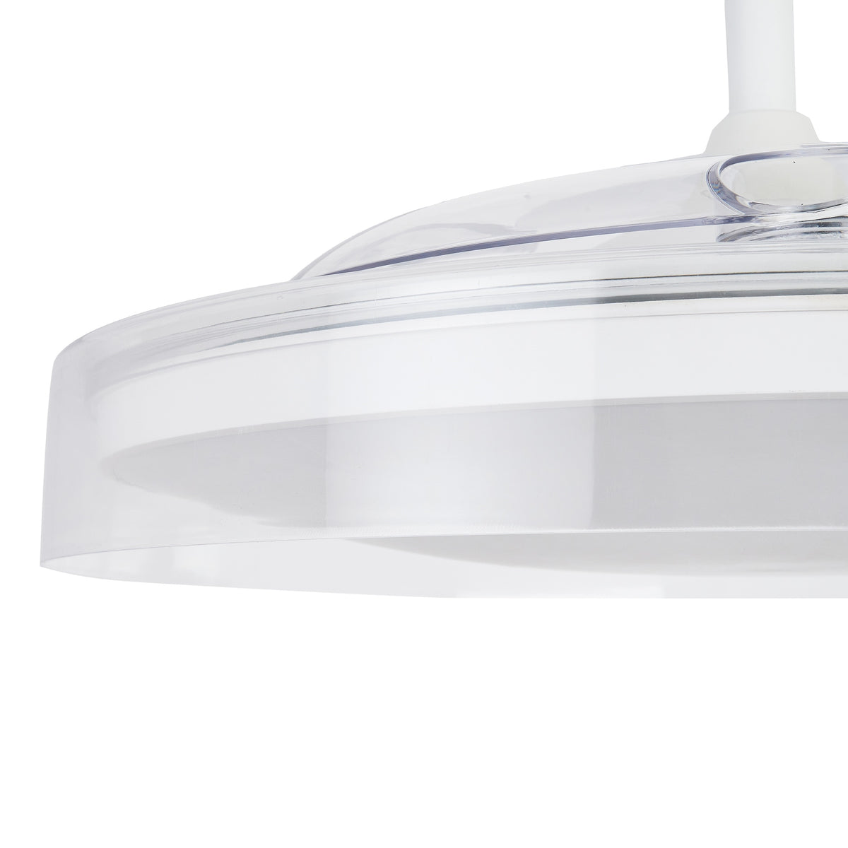 Mantra GLASS FAN M stropni LED ventilator 106cm PROZIRNA/BIJELA