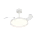 Mantra GLASS FAN S stropni LED ventilator 91cm PROZIRNA/BIJELA